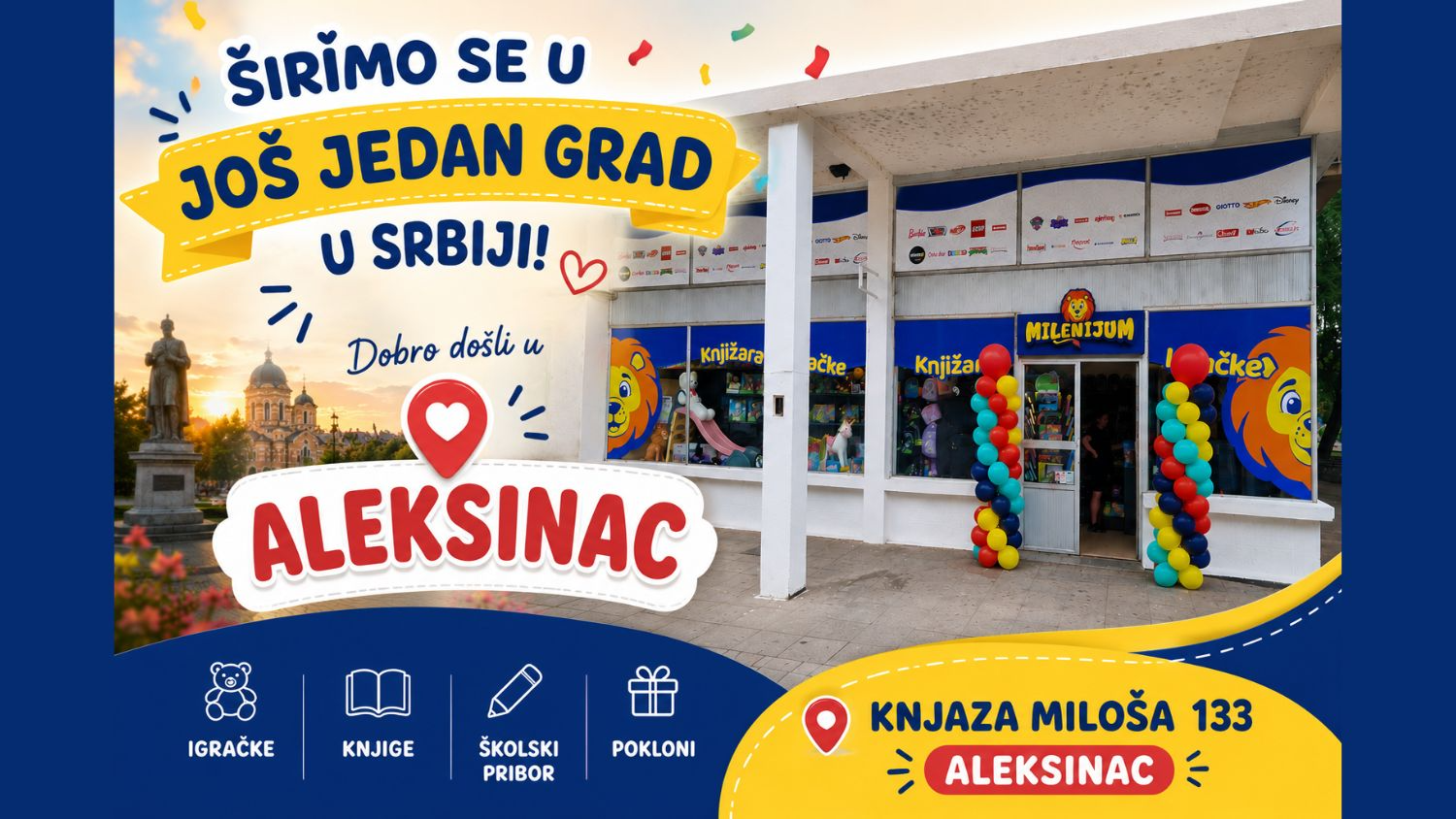 Otvorena je nova Milenijum knjižara u Aleksincu