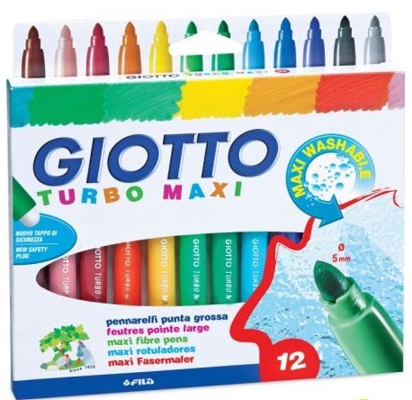 FLOMASTER 12/1 GIOTTO TURBO MAXI BLISTER 76200