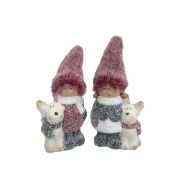 NOVOGODISNJI UKRAS DEVOJCICA SA KUCOM 2ASS