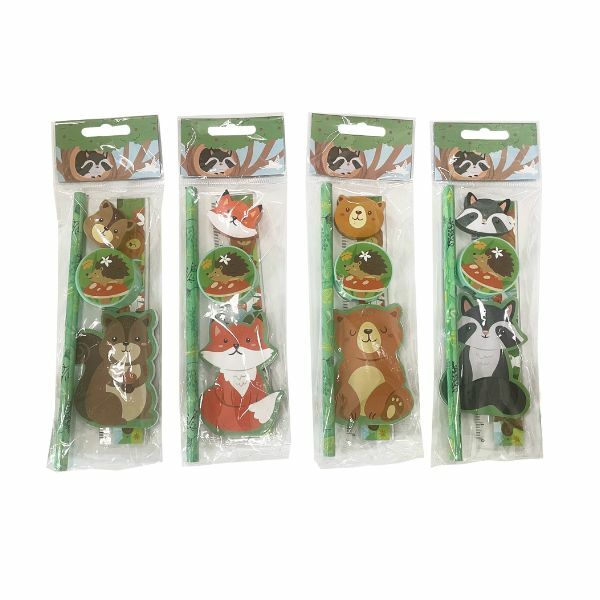 SKOLSKI SET ANIMAL 5IN1