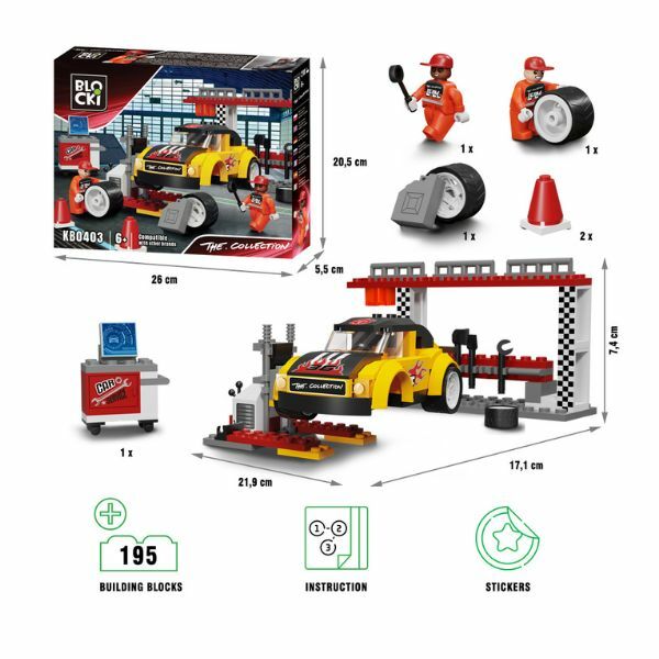 KOCKE BLOCKI SPORTSKI AUTO SERVIS 195PCS