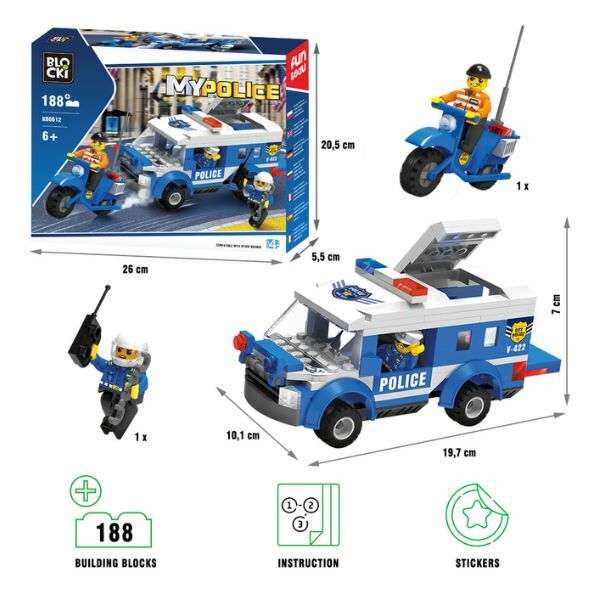 KOCKE BLOCKI POLICIJSKA VOZILA 188PCS