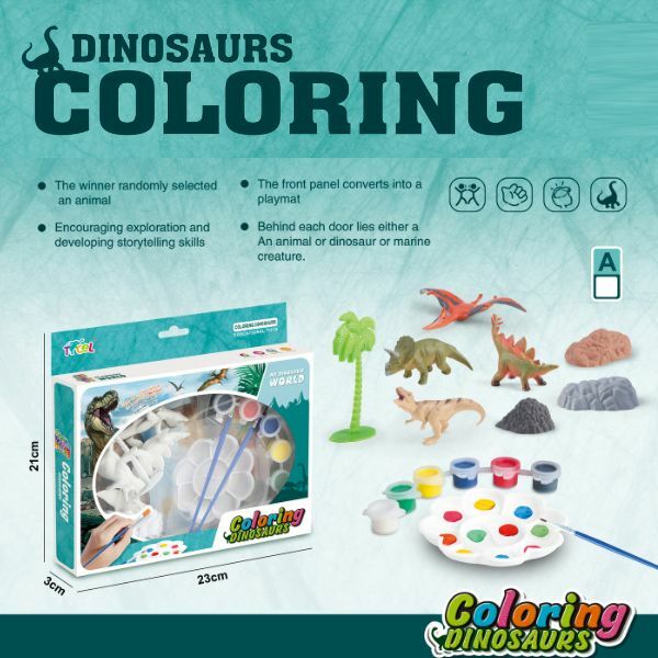 KREATIVNI SET OBOJI DINOSAURUSE