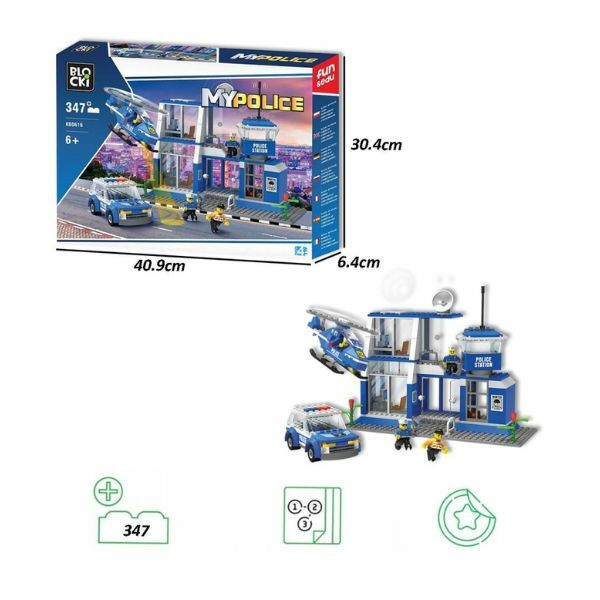 KOCKE BLOCKI POLICIJSKA STANICA SA VOZILIMA 347PCS