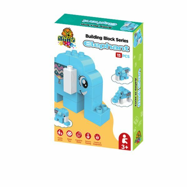 KOCKE ELEPHANT 15PCS