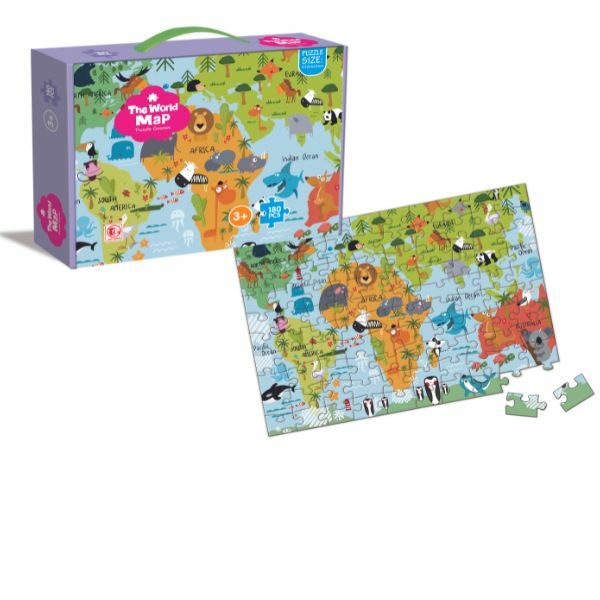 PUZZLE 180PCS MAPA SVETA 88288