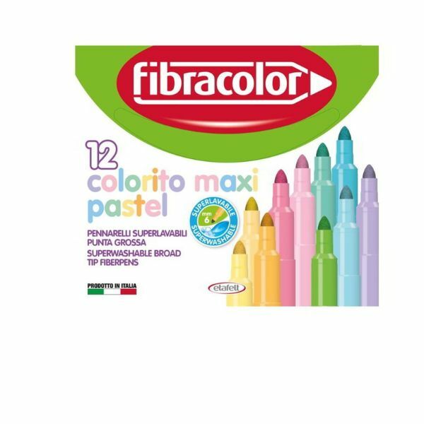 FLOMASTERI PASTEL MAXI 12/1 FIBRAOLOR 10630SW012SCP