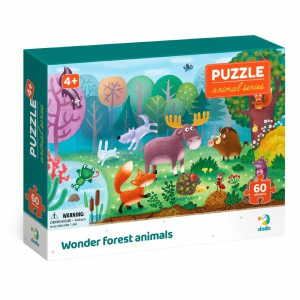 PUZZLE 60 PCS SUMSKE ZIVOTINJE