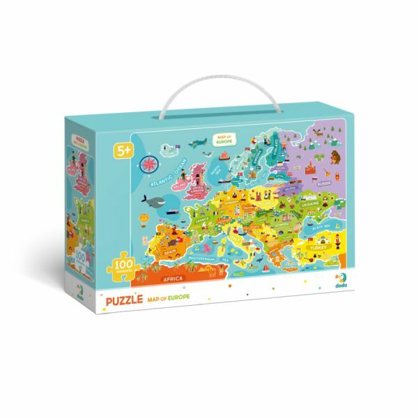 PUZZLE 100 PCS MAPA EVROPE