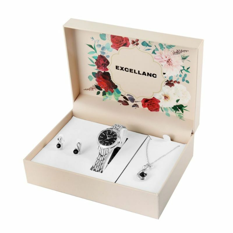 ZENSKI EXCELLANC POKLON SET- SREBRNE BOJE 1800232-006