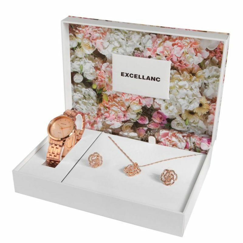 ZENSKI EXCELLANC POKLON SET- ROZE/ZLATNE BOJE 1800238-004