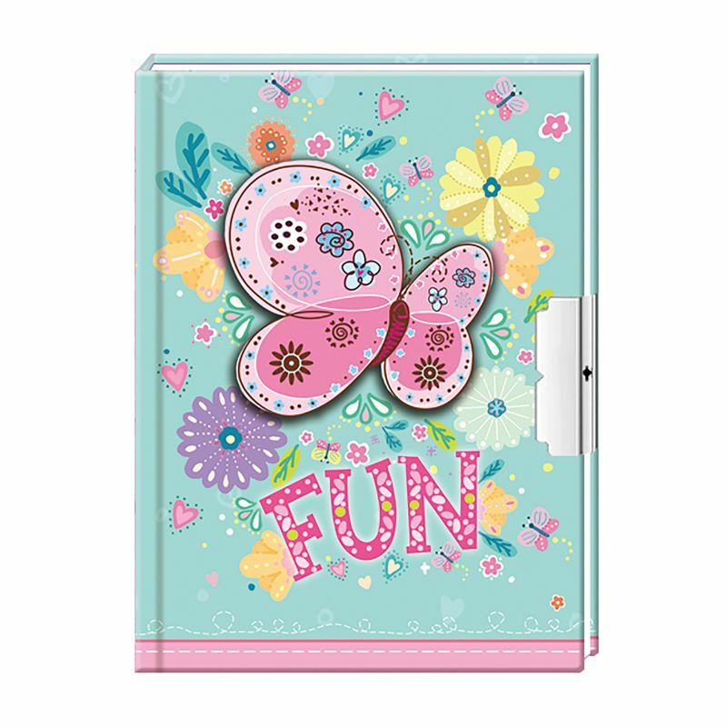 DNEVNIK SA KLJUCEM BUTTERFLY FUN 56L 642301-U