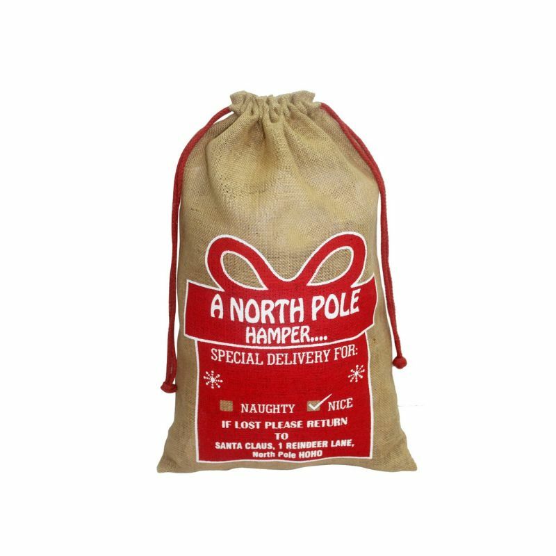 NOVOGODISNJI DZAK OD JUTE 12609 65x39cm