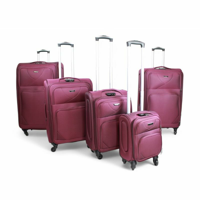 SET KOFERA 2 U 1 BORDO HD-039