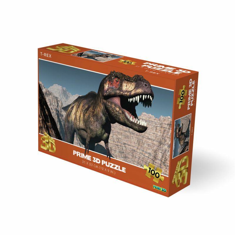 PUZZLE 3D 100 PCS TYRANNOSAURUS REX 31x23cm 10797