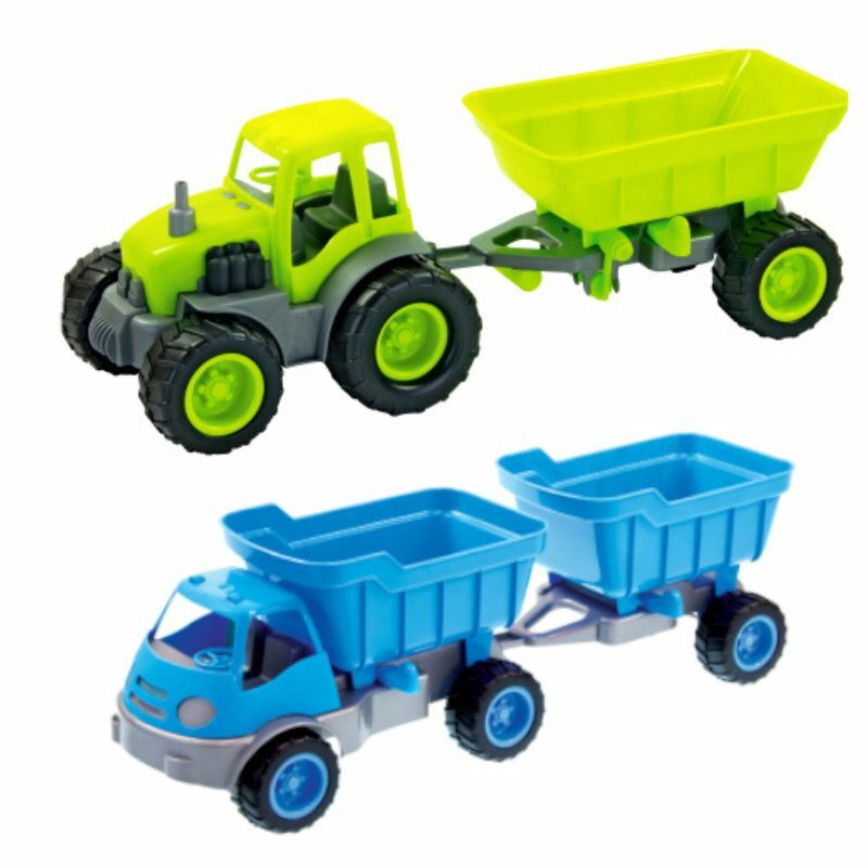 KAMION/TRAKTOR SA PRIKOLICOM I GUMENIM TOCKOVIMA MIX 13167
