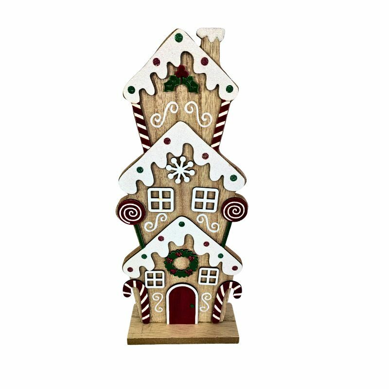 DRVENI NOVOGODISNJI UKRAS KUCICA 24XD35075-02