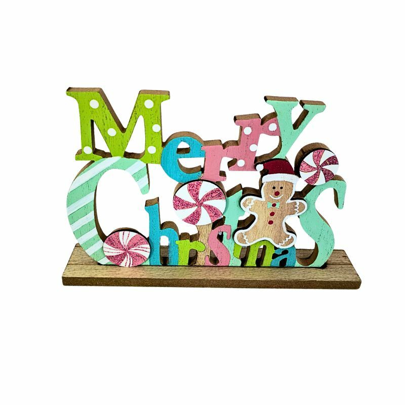 DRVENI NOVOGODISNJI UKRAS MERRY CHRISTMAS 24XD35224-08