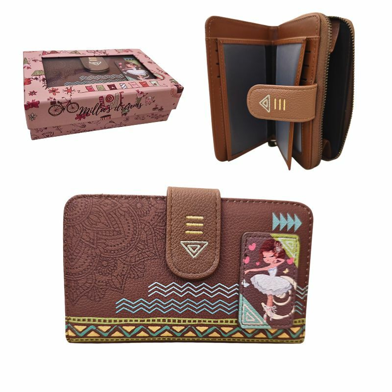 ZENSKI NOVCANIK 2 BRAON