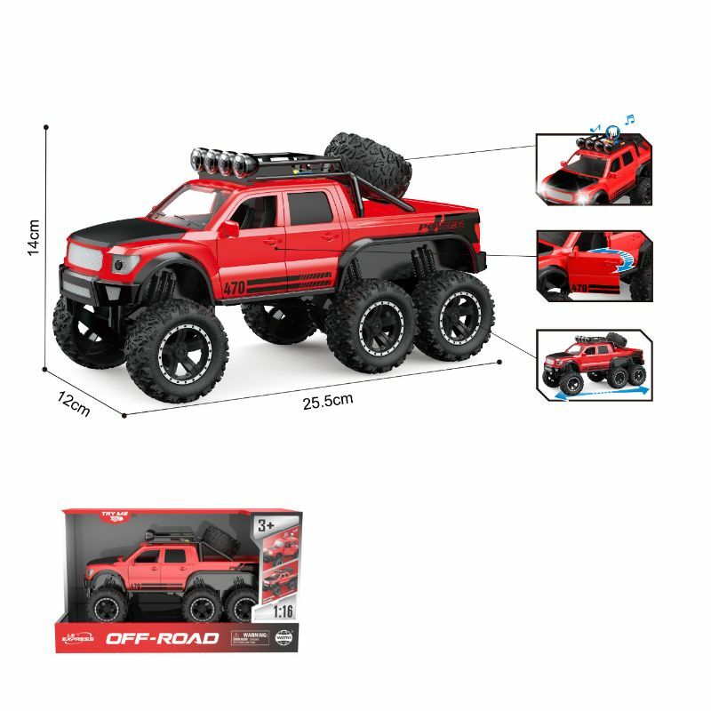 TERENSKI KAMION 6x6 SA ZVUKOM I SVETLOM 1:16