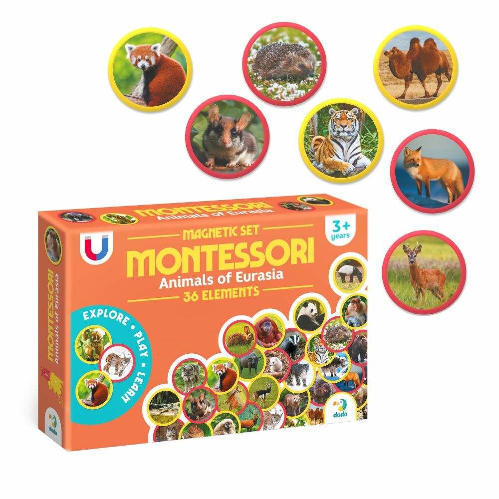 MONTESSORI MAGNETNI SET ZIVOTINJE EVROAZIJE