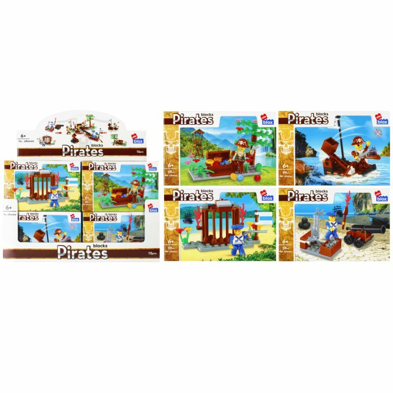 KOCKE CONSTRUCTION BLOCKS PIRATES 1/12 55-66PCS 525168