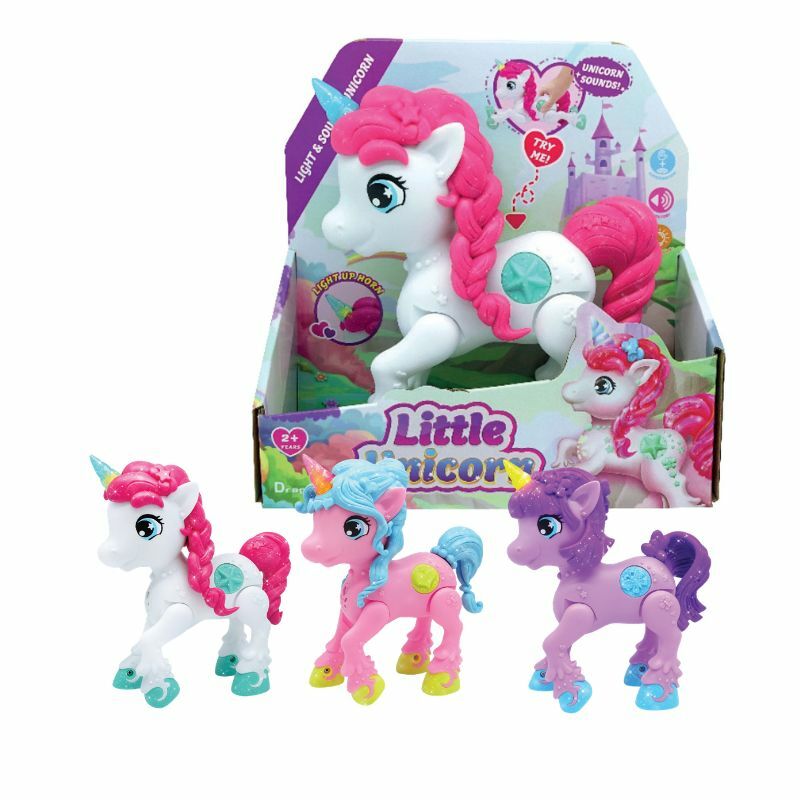 INTERAKTIVNI UNICORN SA ZVUKOM I SVETLOM MIX 3 BOJA 