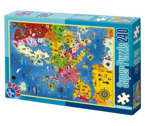 SUPER PUZZLE  240PCS MAPS 01