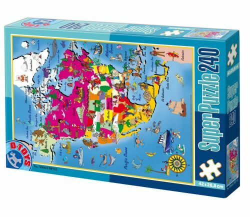 SUPER PUZZLE  240PCS MAPS 03